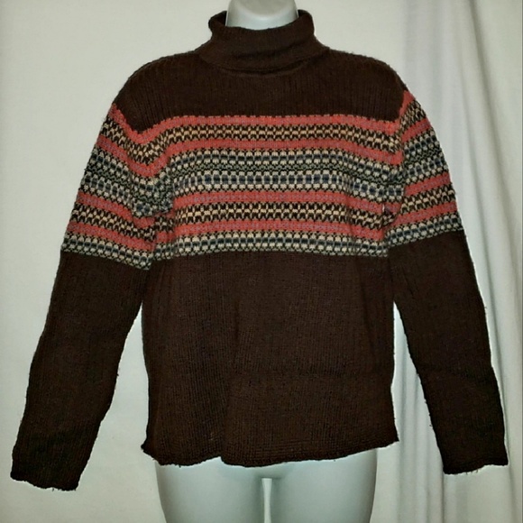 Cozy Ann Taylor Nordic Fair Wool Sweater M - EUC - Picture 2 of 7